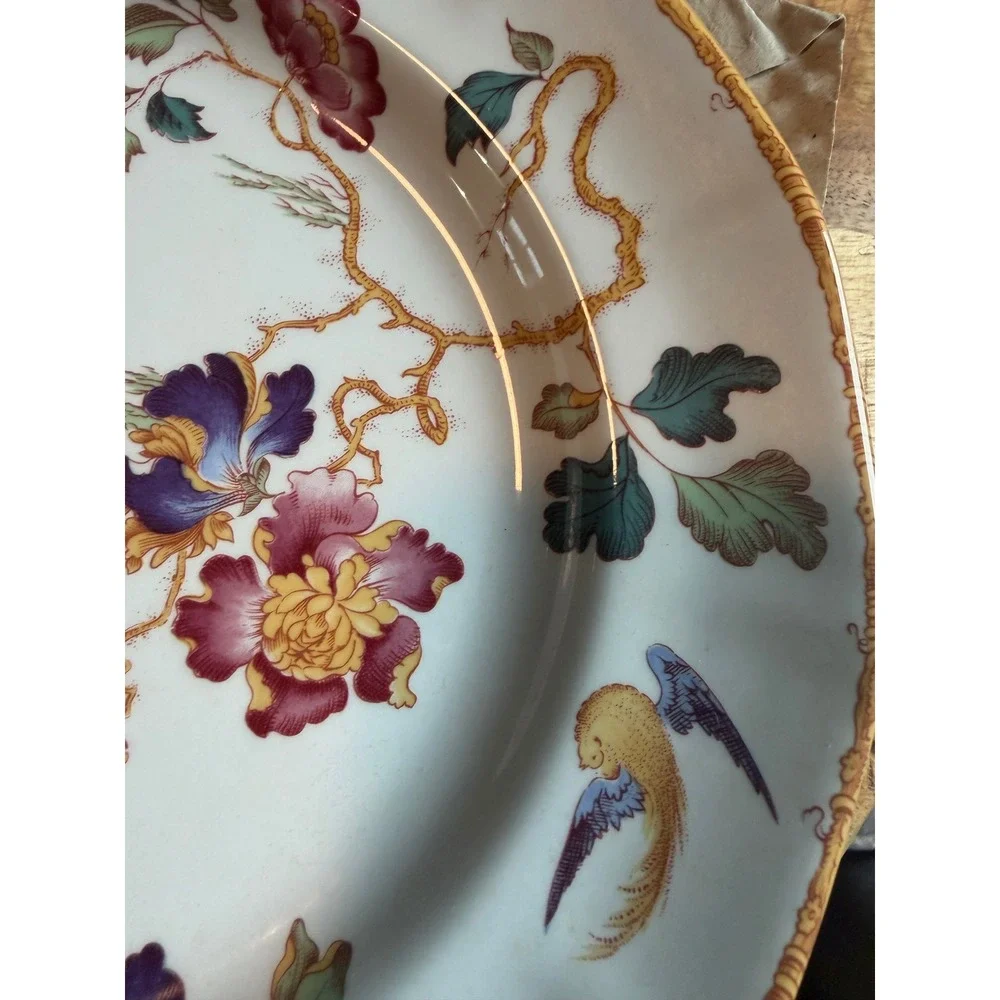 Wedgwood Devon Rose Georgetown Collection Dinner Plates Set of 4 Made in England